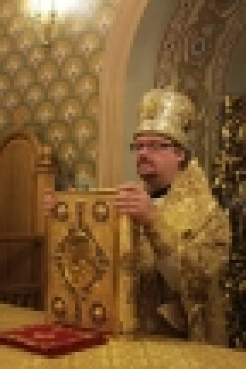 В Неделю 18-ю по Пятидесятнице епископ Бронницкий Игнатий совершил Божественную литургию в храме Рождества Иоанна Предтечи на Пресне