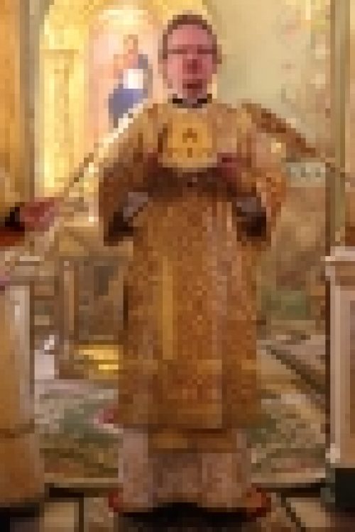 Епископ Выборгский и Приозерский Игнатий совершил Литургию в храме Рождества Иоанна Предтечи на Пресне