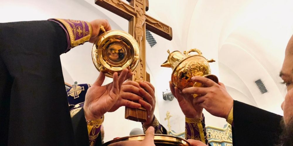 Всенощное бдение в Георгиевском соборе города Одинцово совершил епископ Одинцовский и Красногорский Фома