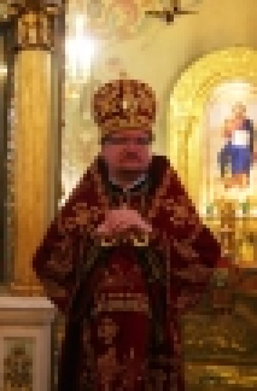 В день своего тезоименитства епископ Бронницкий Игнатий совершил Божественную литургию в храма Рождества Иоанна Предтечи на Пресне