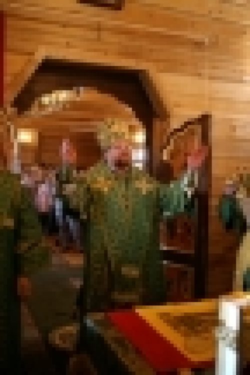 Епископ Бронницкий Игнатий совершил Божественную литургию в храме прп. Иосифа Волоцкого