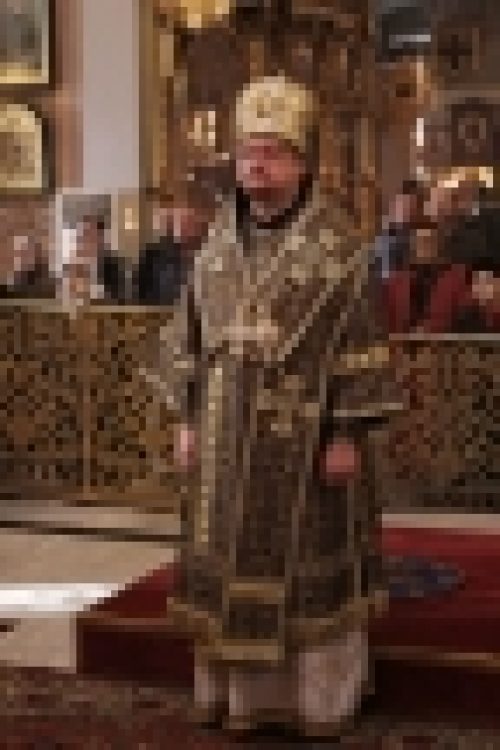 Епископ Бронницкий Игнатий совершил Божественную литургию в Богоявленском Кафедральном Соборе в Елохово