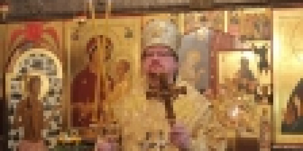 Епископ Бронницкий Игнатий совершил Божественную литургию в храме святителя Димитрия Ростовского в Очаково
