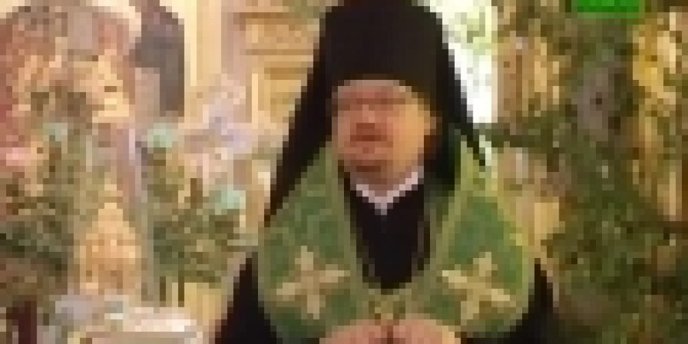 Видеоролик о богослужение епископа Игнатия на празднование для памяти прп. Арсения Коневского