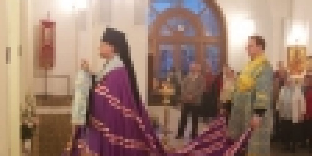 Владыка Игнатий совершил Всенощное бдение в храме Казанской иконы Божией Матери в Орлово