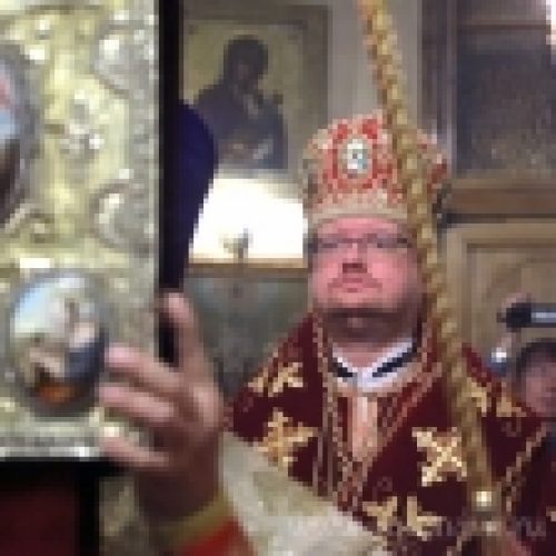 Епископ Выборгский Игнатий совершил Литургию в храме св. вмц. Екатерины в Мурино