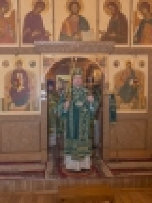 Епископ Выборгский Игнатий совершил Литургию в храме прп. Серафима Серафима на Филёвской пойме