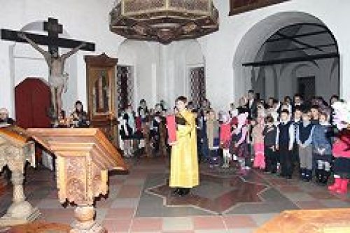 В Андреевском монастыре состоялась первая «детская» Божественная литургия