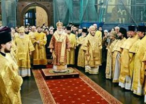В день памяти святителя Филиппа, митрополита Московского, Святейший Патриарх Кирилл совершил Литургию в Успенском соборе Кремля