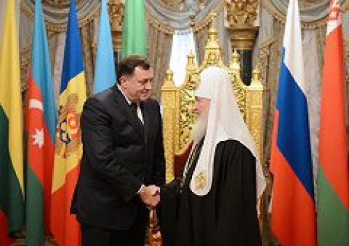 Состоялась встреча Святейшего Патриарха Кирилла с Президентом Республики Сербской Милорадом Додиком