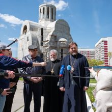 Объезд строящихся храмов в Западном округе столицы возглавили епископ Одинцовский и Красногорский Фома