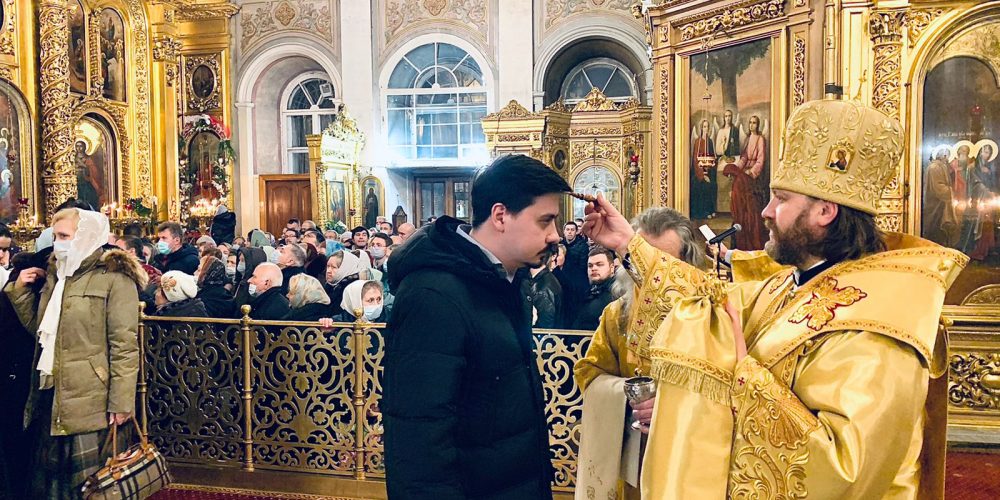 Всенощное бдение накануне Недели 22-й по Пятидесятнице совершил епископ Одинцовский и Красногорский Фома