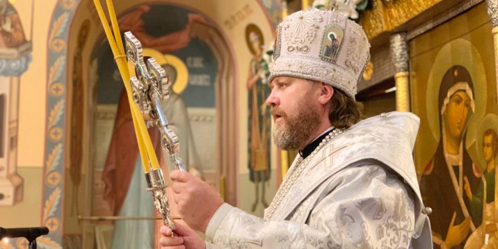 В праздник Преображения Господня епископ Фома совершил Литургию на Подворье Патриарха Московского в Переделкине