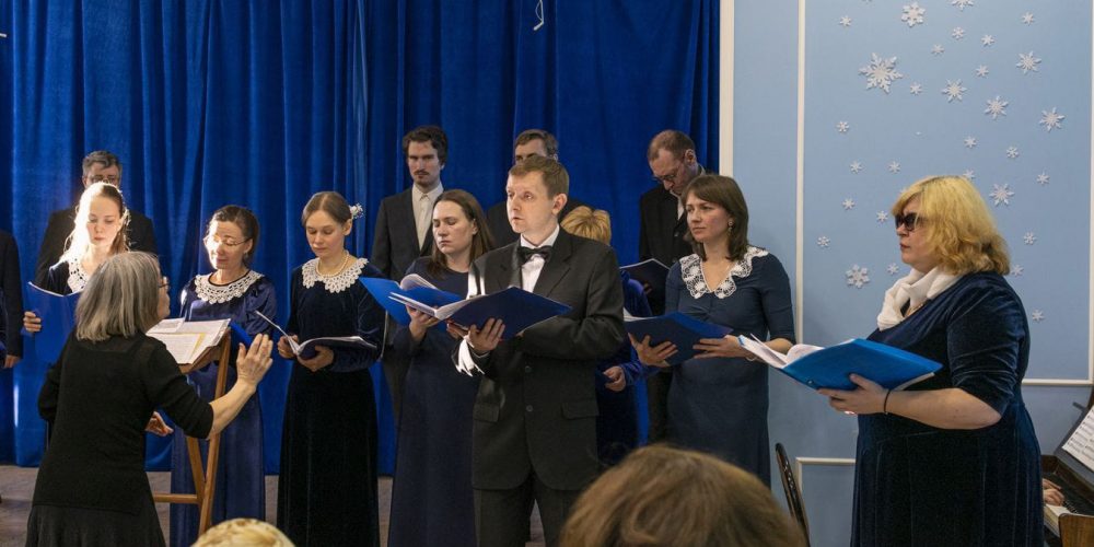 В храме преподобного Андрея Рублева провели концерт в День защитников Отечества