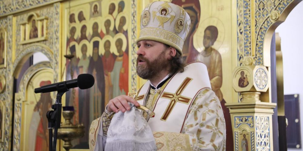 В Великую субботу епископ Одинцовский и Красногорский Фома возглавил Литургию в Георгиевском соборе г. Одинцова