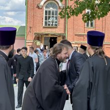 Архиепископ Фома принял делегацию нижегородцев во главе с митрополитом Нижегородским и Арзамасским Георгием