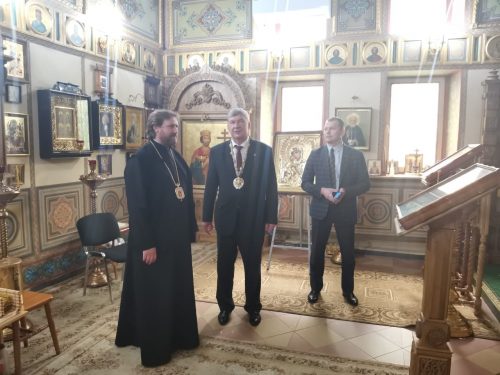 Епископ Фома посетил домовый храм Государственного университета по землеустройству