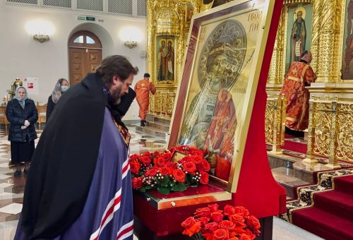 Всенощное бдение в Георгиевском соборе в Одинцово совершил архиепископ Фома
