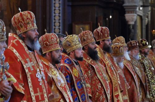Архиепископ Фома сослужил Патриарху Кириллу за Литургией в Храме Христа Спасителя в Неделю 5-ю по Пасхе