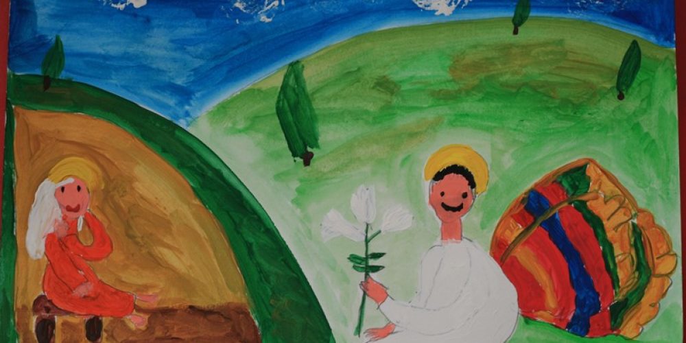 В Воскресной школе Храма Успения Пресвятой Богородицы в Матвеевском прошел конкурс рисунка онлайн