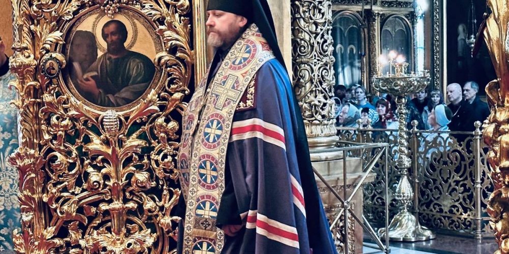 Архиепископ Фома совершил всенощное бдение в Богоявленском соборе в канун Благовещения