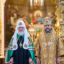 Архиепископ Фома сослужил Патриарху Кирилли за Литургией в Храме Христа Спасителя