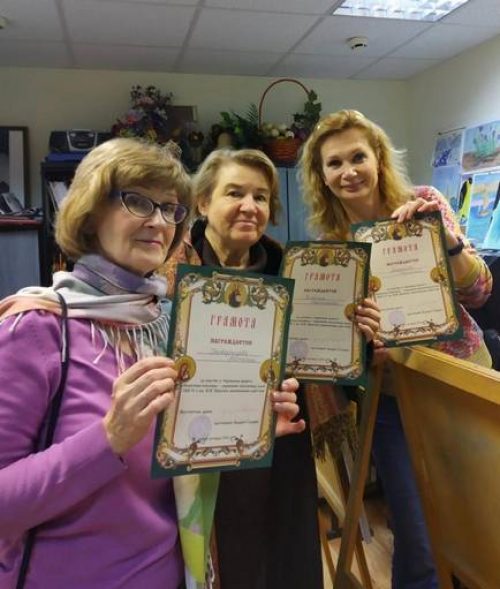 В храме преподобного Андрея Рублева наградили художников-участников акции «Нескучная больница»