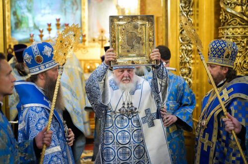 Архиепископ Одинцовский и Красногорский Фома сослужил Патриарху за всенощным бдением в Богоявленском соборе