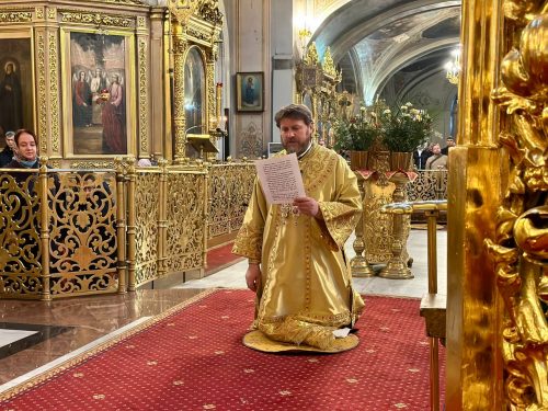В Неделю 20-ю по Пятидесятнице архиепископ Фома совершил Литургию в Богоявленском соборе