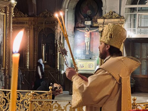 В праздник тезоименитства протопресвитера Матфея Стаднюка архиепископ Фома совершил Литургию в Богоявленском соборе и литию