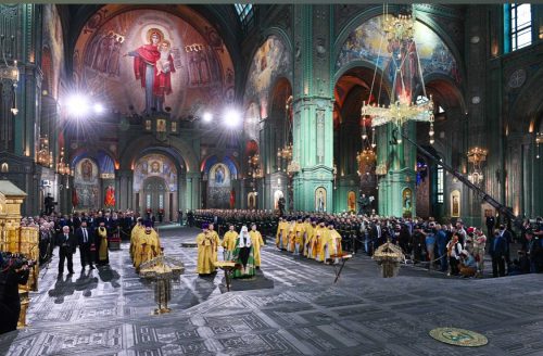 Святейший Патриарх Кирилл освятил главный храм Вооруженных сил Российской Федерации