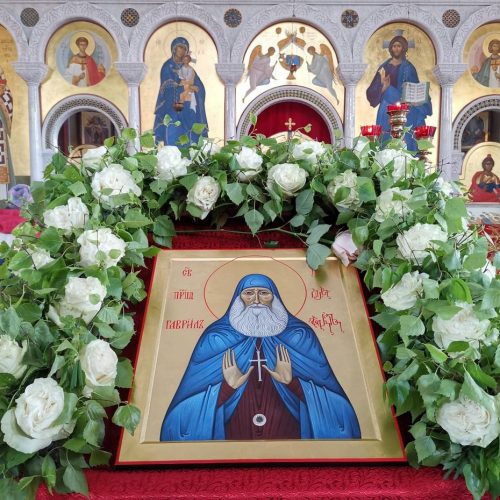 В храм преподобного Сергия Радонежского в Солнцеве привезена икона преподобного Гавриила