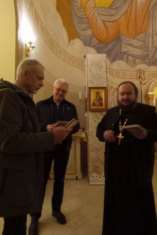 Председатель Фонда возрождения Старицкого Свято-Успенского монастыря посетил храм свт. Иова