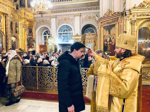 Всенощное бдение накануне Недели 22-й по Пятидесятнице совершил епископ Одинцовский и Красногорский Фома
