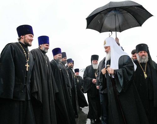 Епископ Павлово-Посадский Фома сопровождает Святейшего Патриарха в ходе визита в Калининград