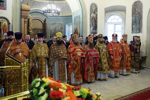 Епископ Фома принял участие в совместном богослужении Предстоятелей Русской и Американской Православных Церквей в Москве