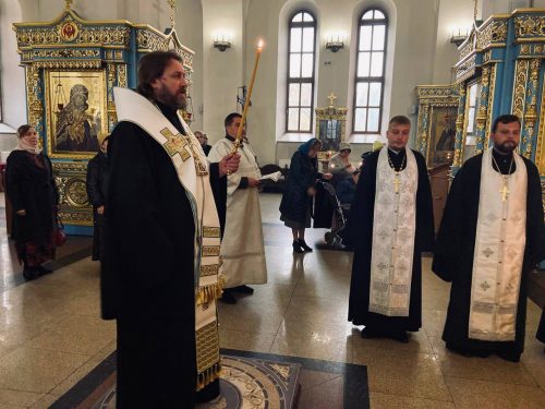 В Георгиевском соборе г. Одинцово епископ Фома совершил панихиду по архимандриту Нестору (Жиляеву)