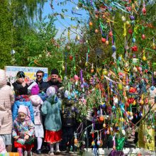 В храме Казанской Иконы Божией Матери в Орлово провели акцию «Пасхальное дерево»